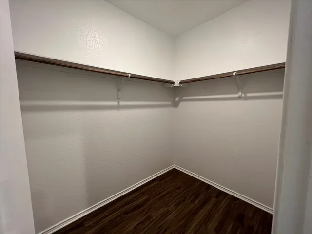 a view of small space with racks on the wall