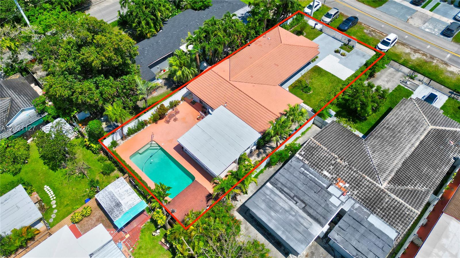 3611 Southwest 23rd Street Miami, FL 33145 - Photo 3 of 56 Duplex on oversized 9,000 lot, fully gated with electric gates, impact windows and doors, pool and storage shed