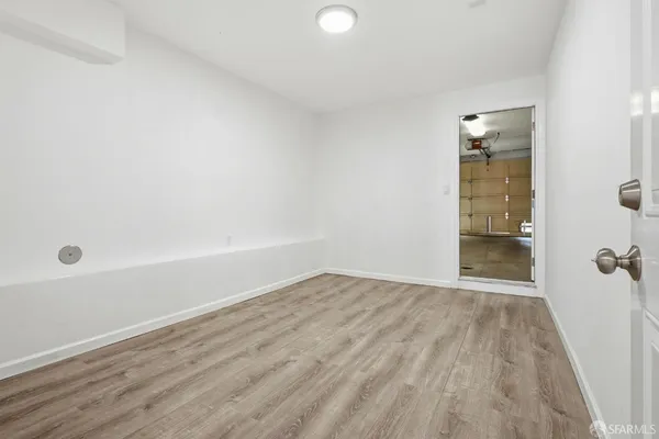 wooden floor in a bathroom