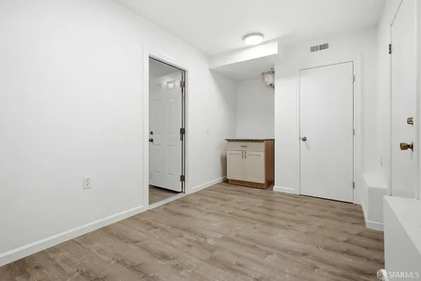 a view of empty room