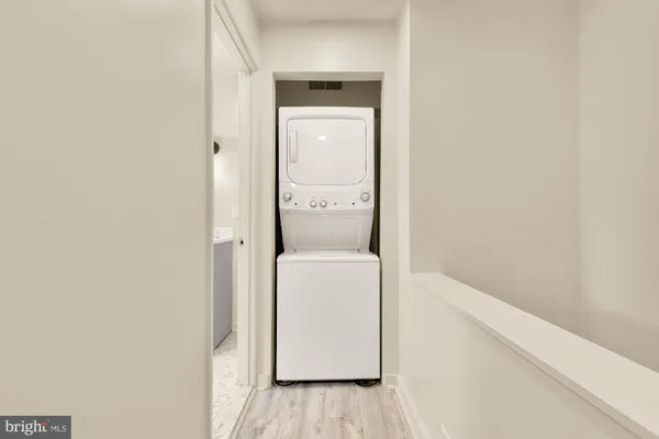 a utility room with a washer and dryer