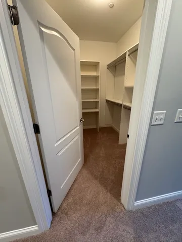 a view of closet area
