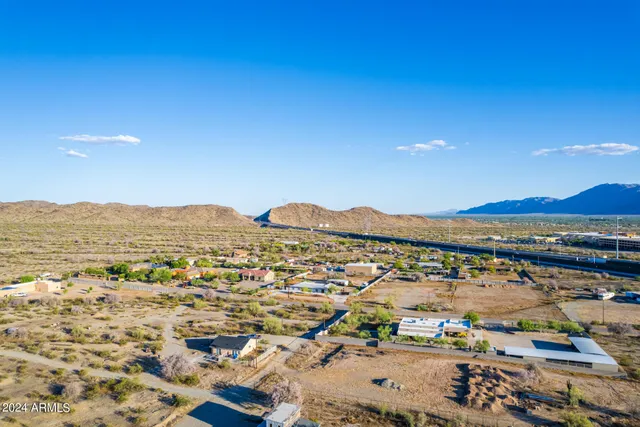 a view of city and mountain