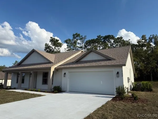 a front view of a house