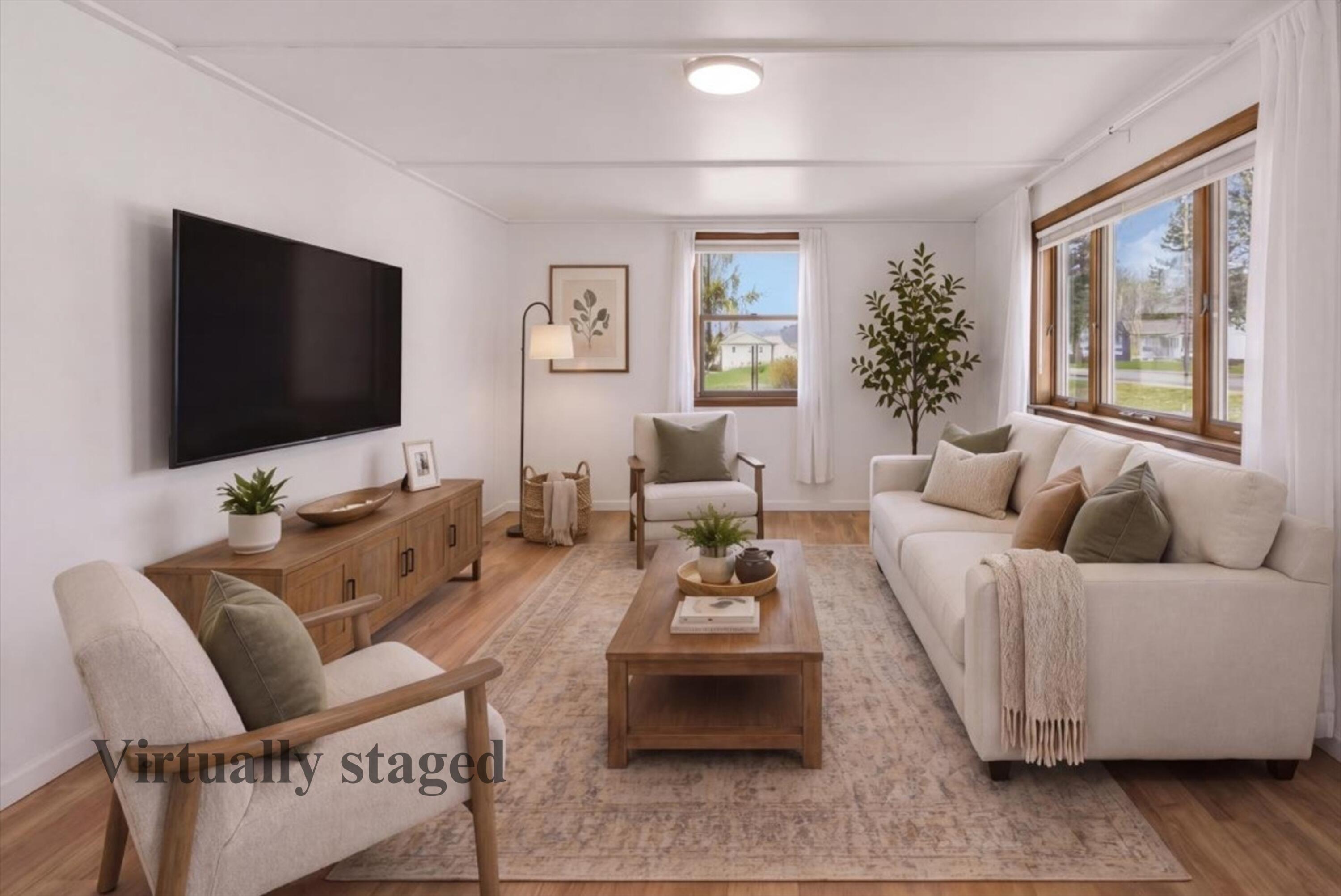 304 Hardscrabble Road Poland, ME 04274 - Photo 23 of 37 Living room virtually staged