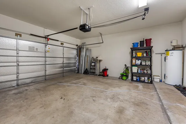 a view of a garage