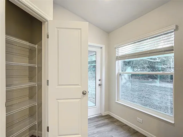 a view of front door