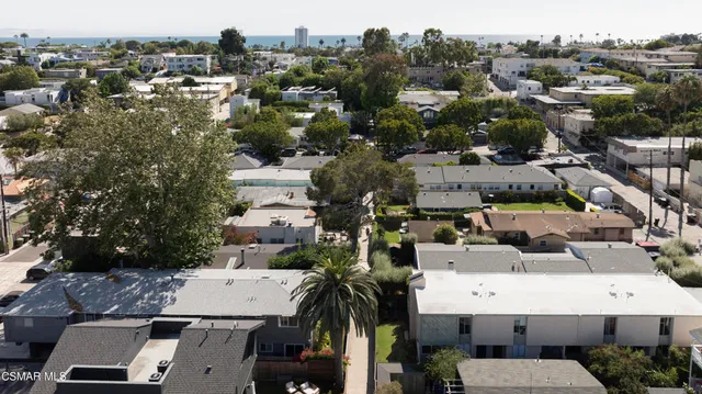 an aerial view of a city
