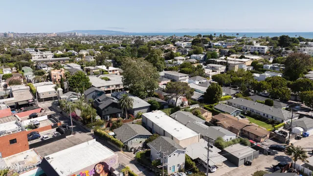 an aerial view of a city