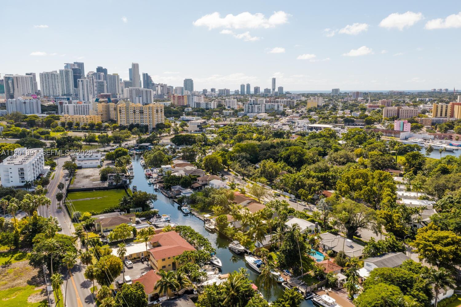 901 Northwest 7th Street Miami, FL 33136 - Photo 1 of 1 an aerial view of a city with lots of residential buildings