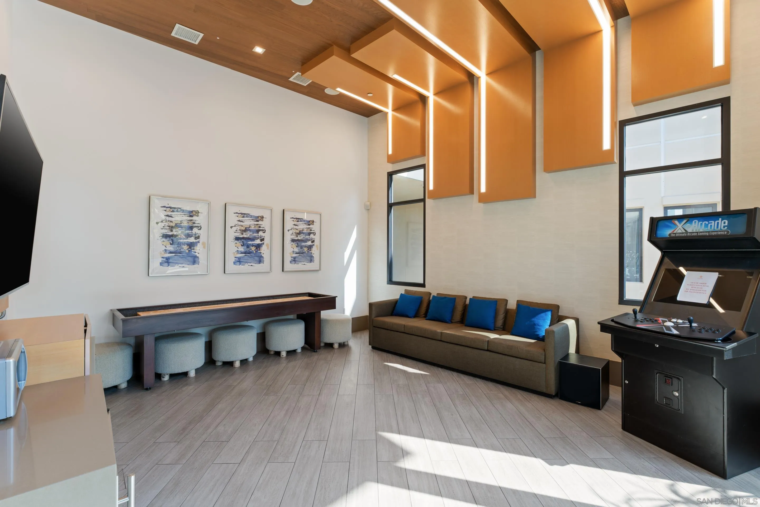 2731 Via Avella San Diego, CA 92108 - Photo 29 of 39 a living room with furniture and a wooden floor