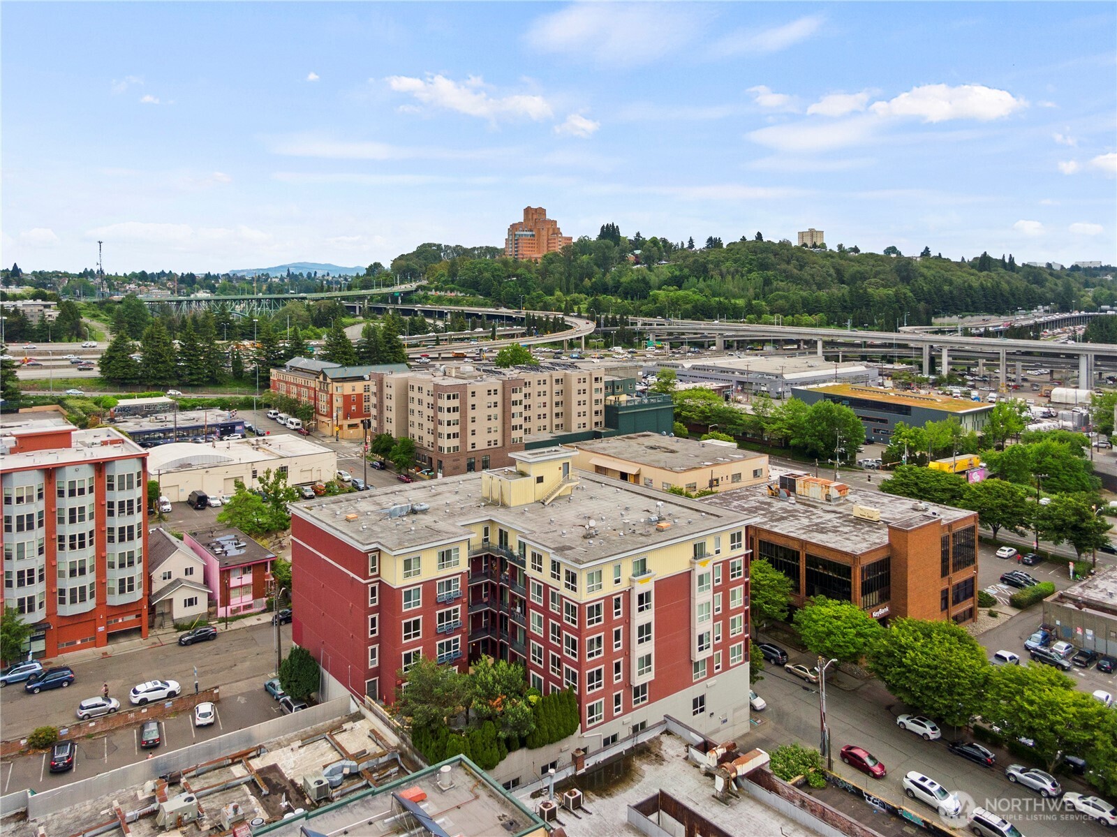 668 South Lane Street, Unit 314 Seattle, WA 98104 - Photo 33 of 36 a view of city from balcony with yard