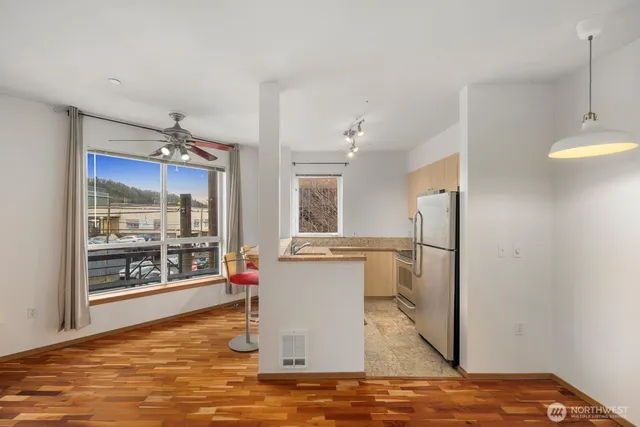 a very nice looking room with a large window