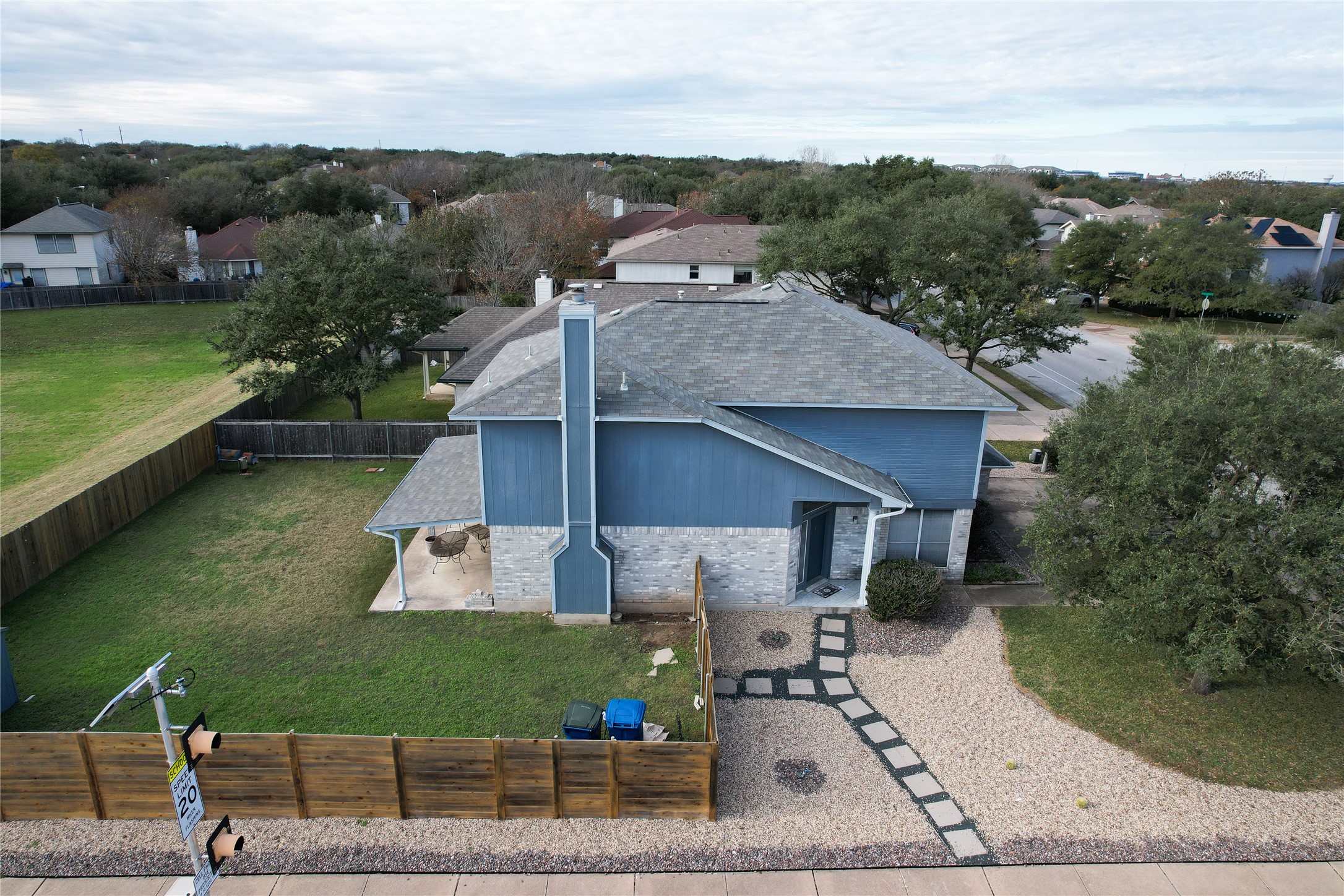 3201 Mocha Trail Austin, TX 78728 - Photo 26 of 26 an aerial view of a house with a yard basket ball court and outdoor seating