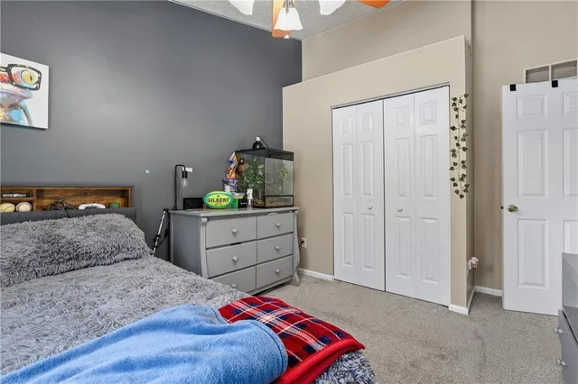 a storage room with washer and dryer