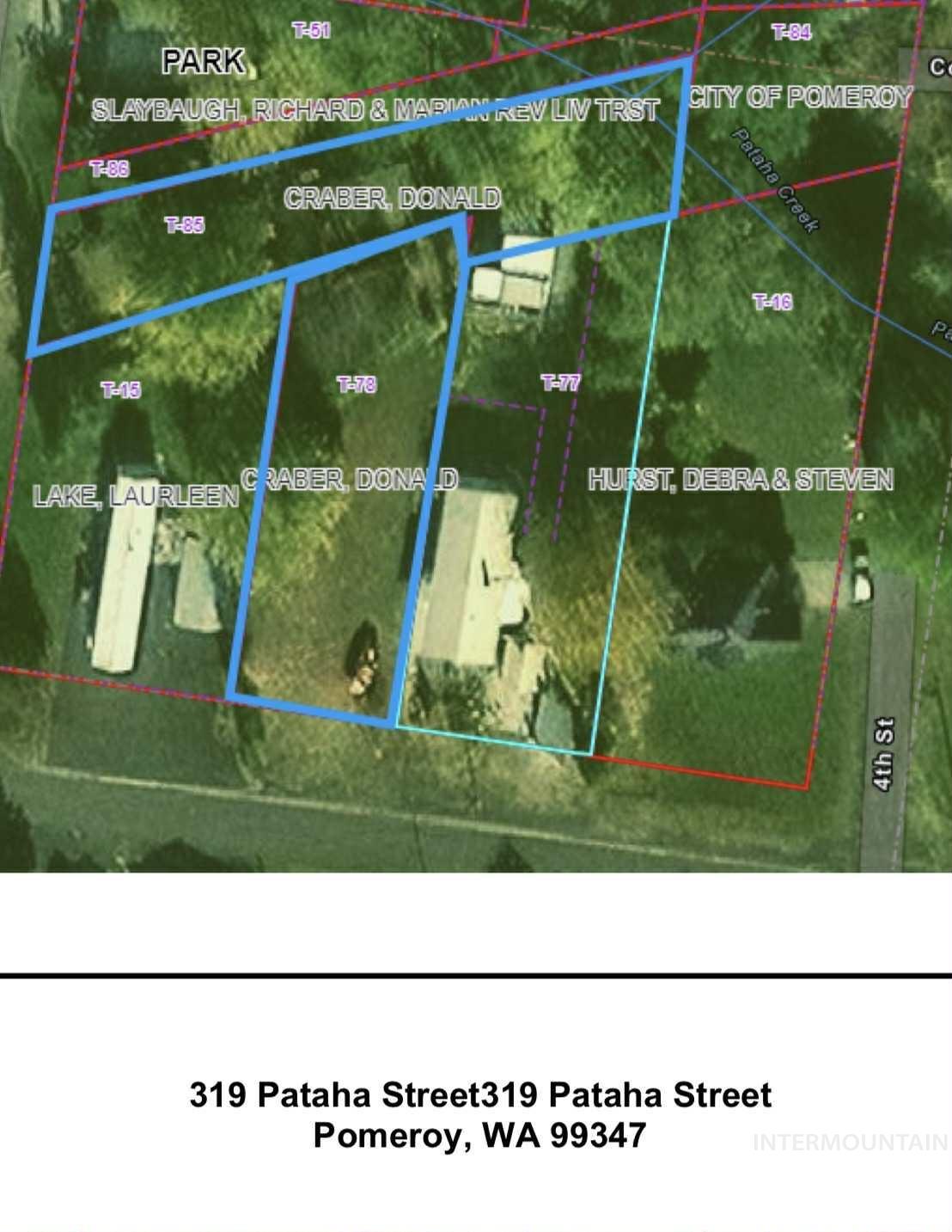 319 Pataha Street Pomeroy, WA 99347 - Photo 31 of 43 Map of property location with property parcel outlined