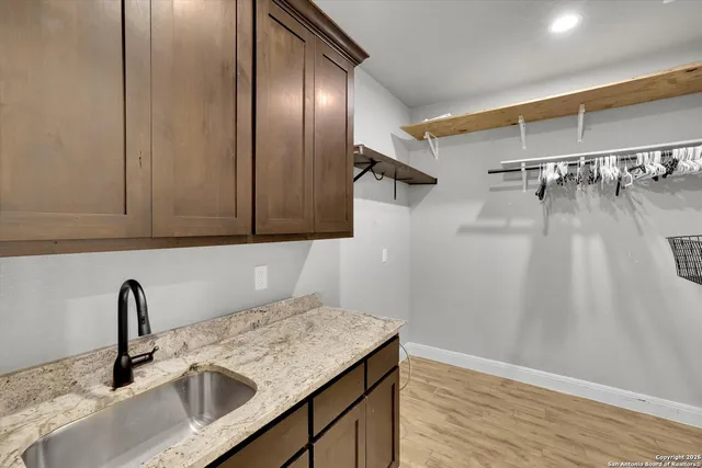 a view of a walk in closet