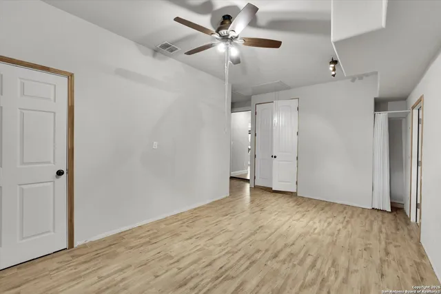 a view of an empty storage area