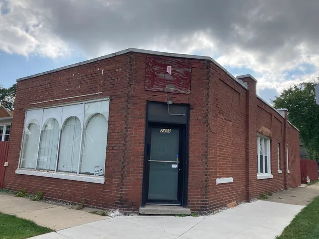 a front view of a house