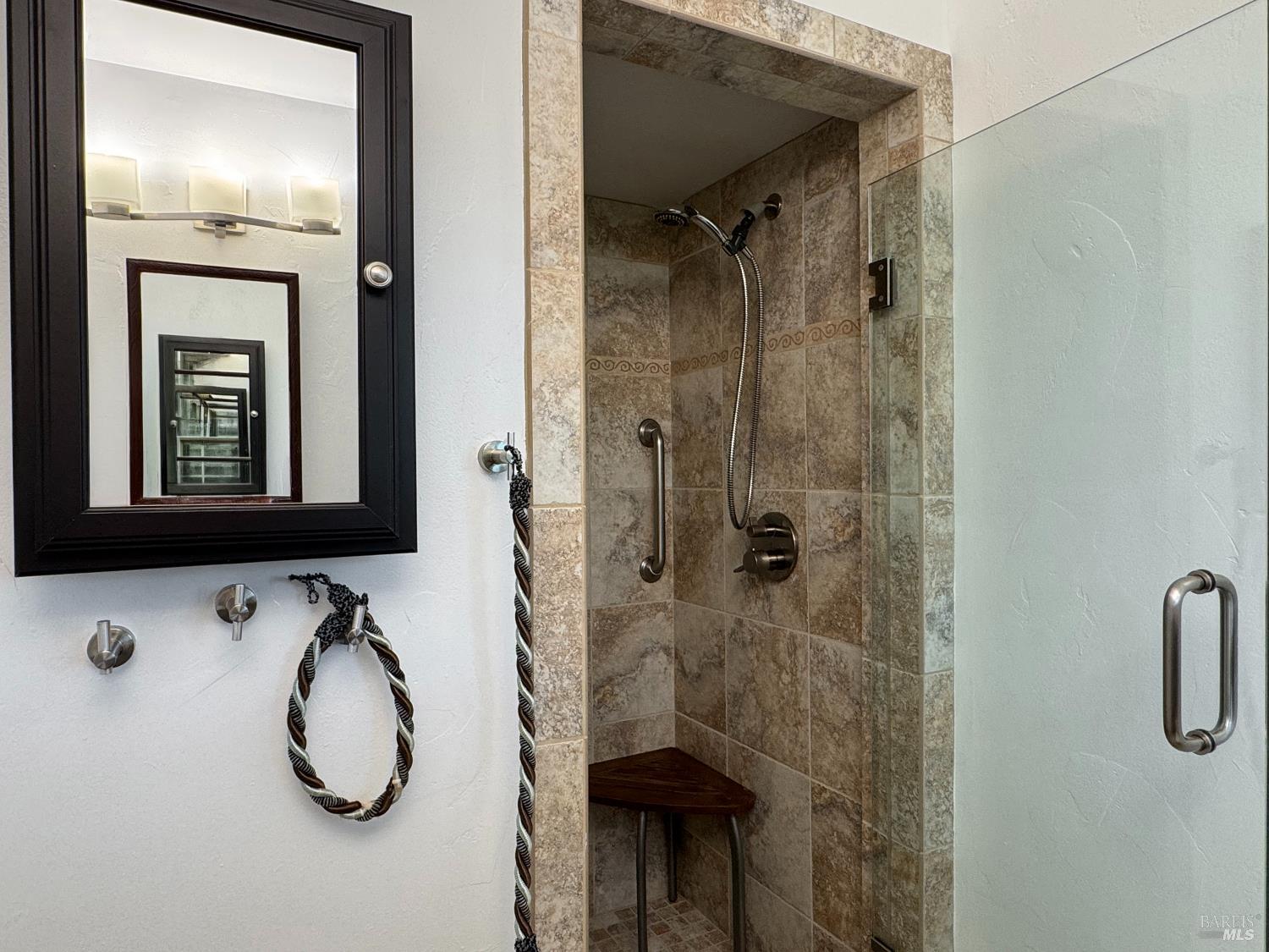 77 Martling Road San Anselmo, CA 94960 - Photo 27 of 40 Primary bath with tiled shower.