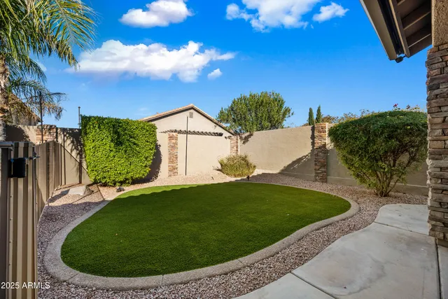 a view of a backyard with plants