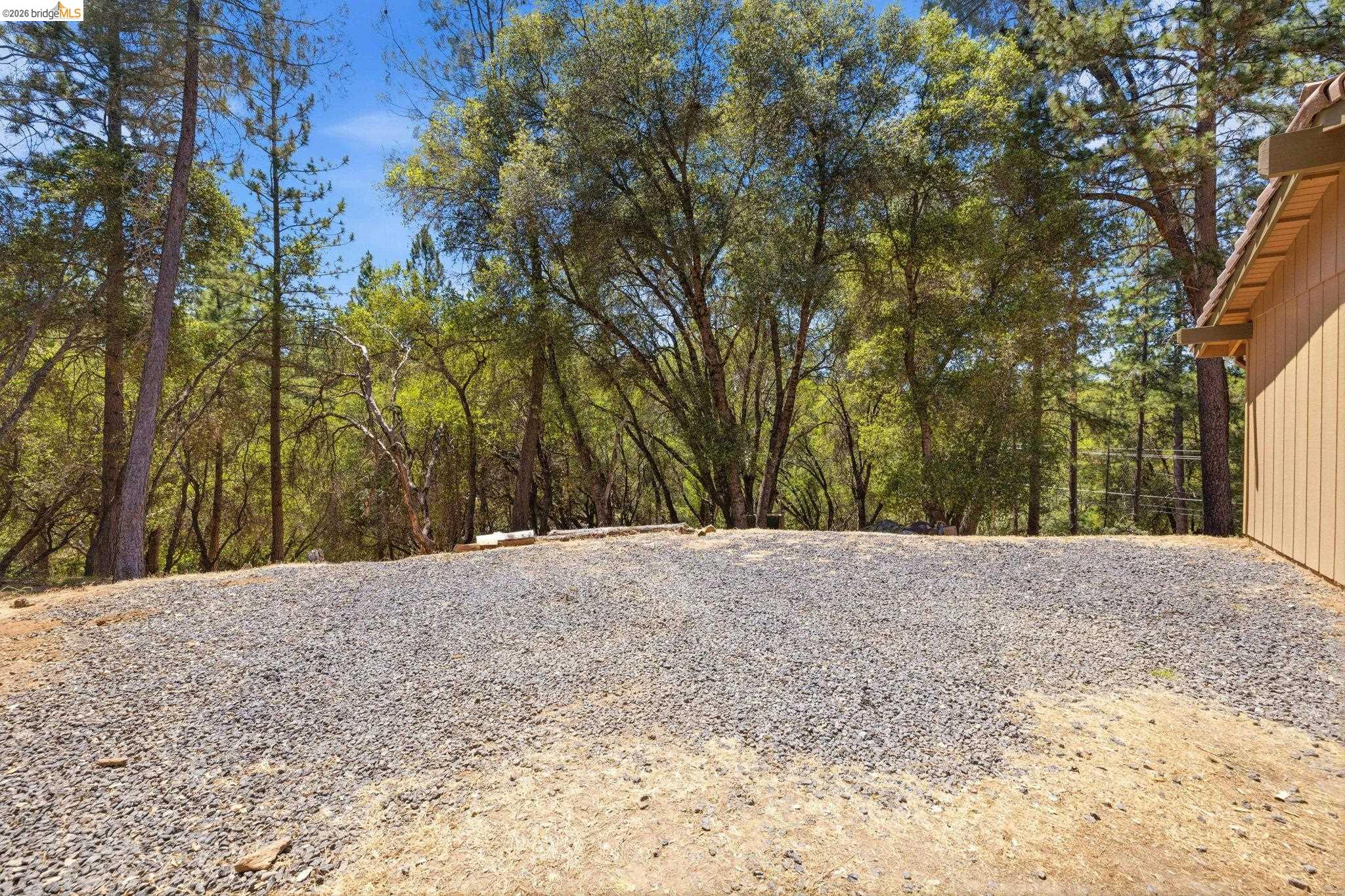 19059 Raboul Court Groveland, CA 95321 - Photo 21 of 21 Gravel parking area featuring a natural tree-lined perimeter