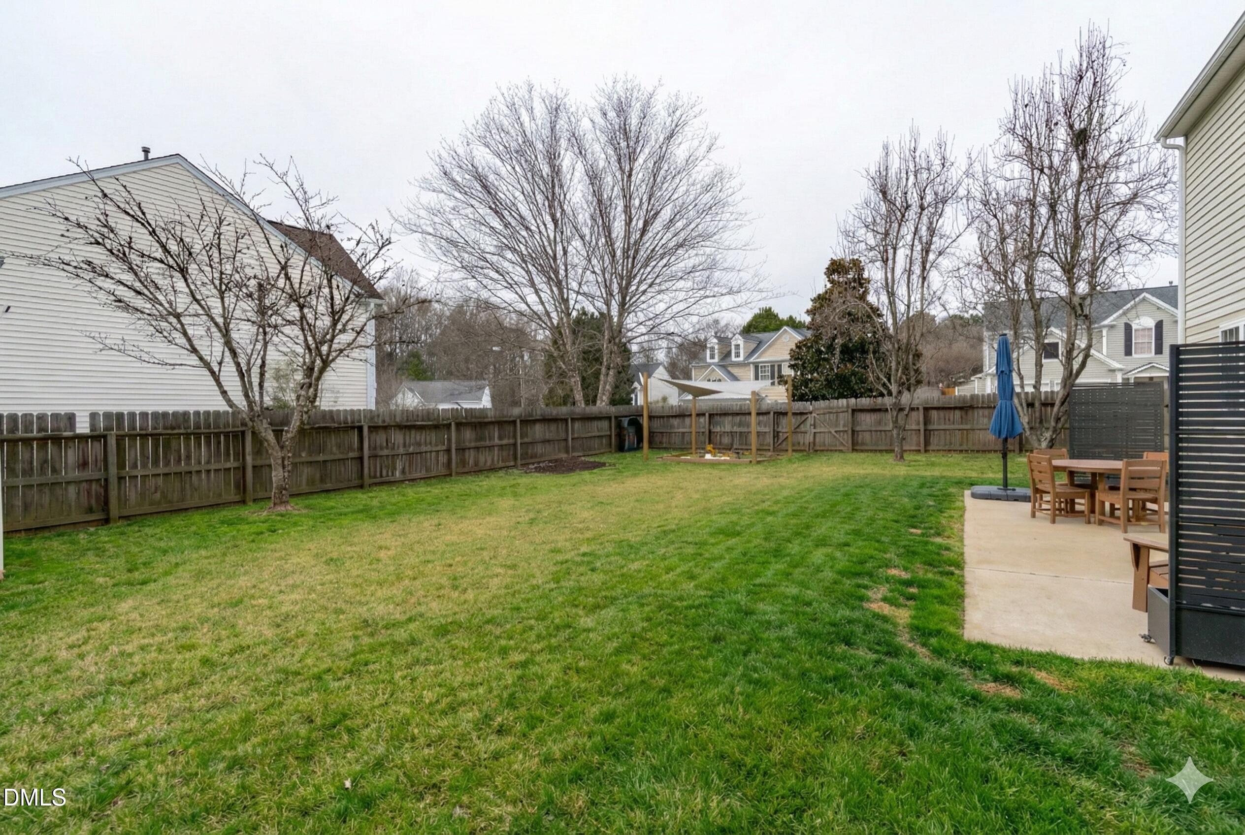 400 New Timber Path Apex, NC 27502 - Photo 29 of 34 a view of a backyard with green space