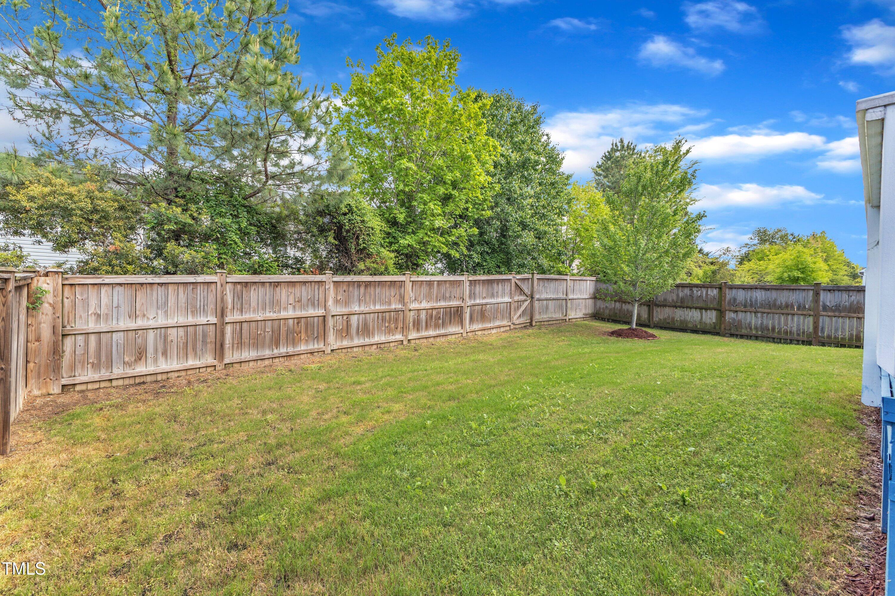 4252 Rockdell Hall Street Raleigh, NC 27616 - Photo 57 of 64 a view of a backyard with a garden