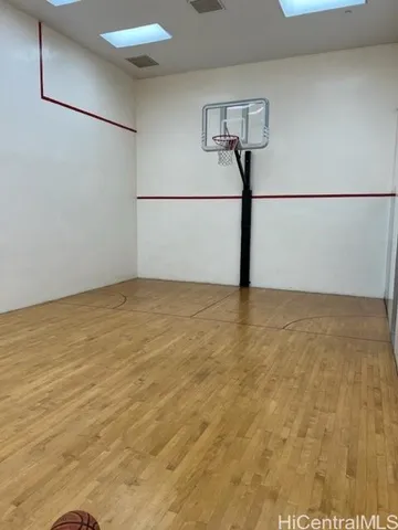 a view of a room with an empty space