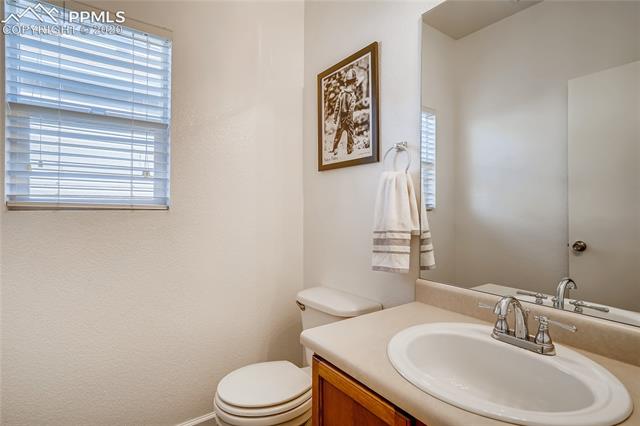 6652 Hannah Rose Road Colorado Springs, CO 80923 - Photo 13 of 28 Lower level powder room located near the family room.