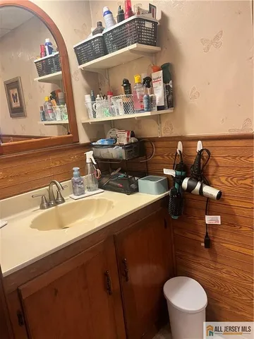 a bathroom with a sink and a toilet