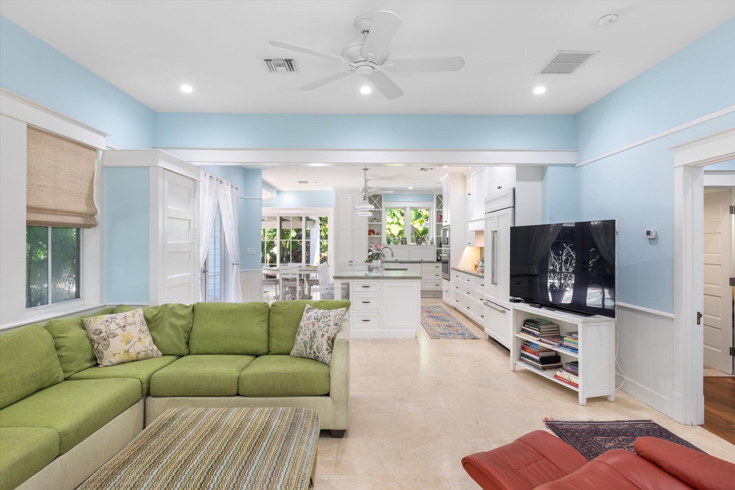 1117 South Street Key West, FL 33040 - Photo 20 of 65 a living room with furniture and a flat screen tv