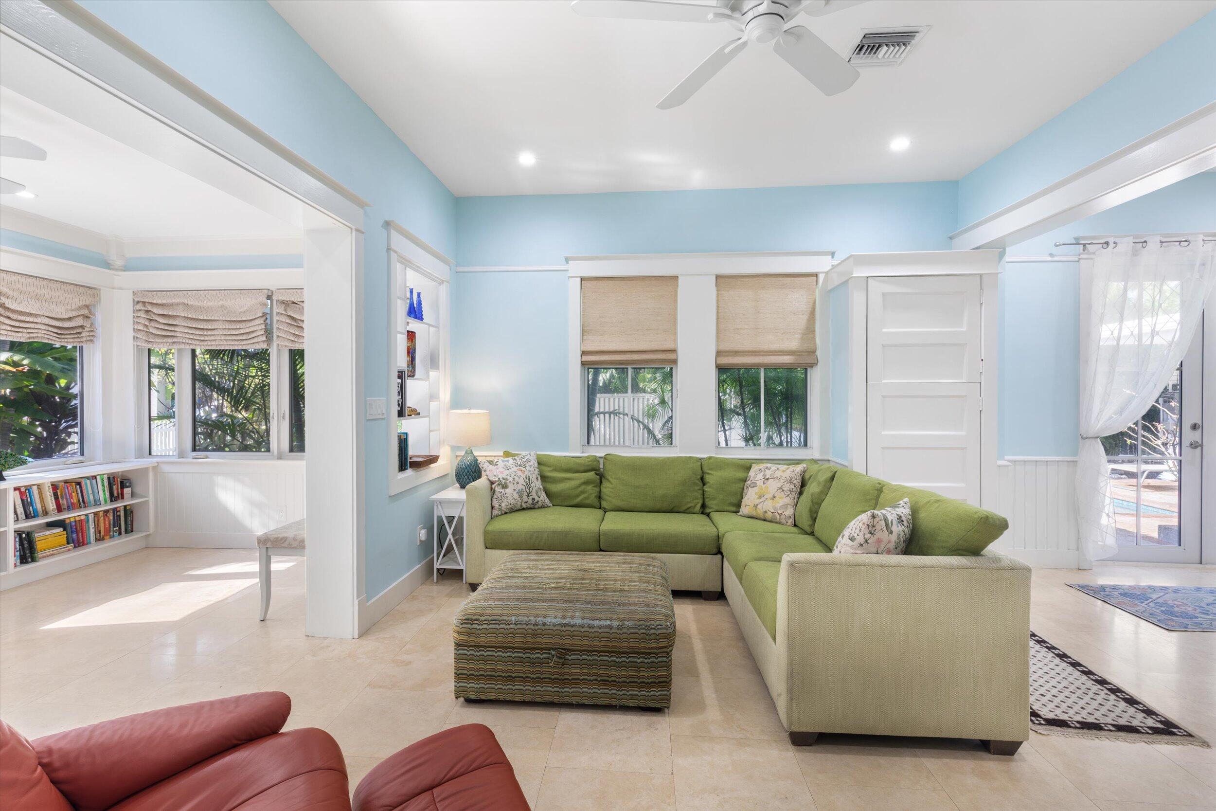 1117 South Street Key West, FL 33040 - Photo 21 of 65 a living room with furniture and a large window
