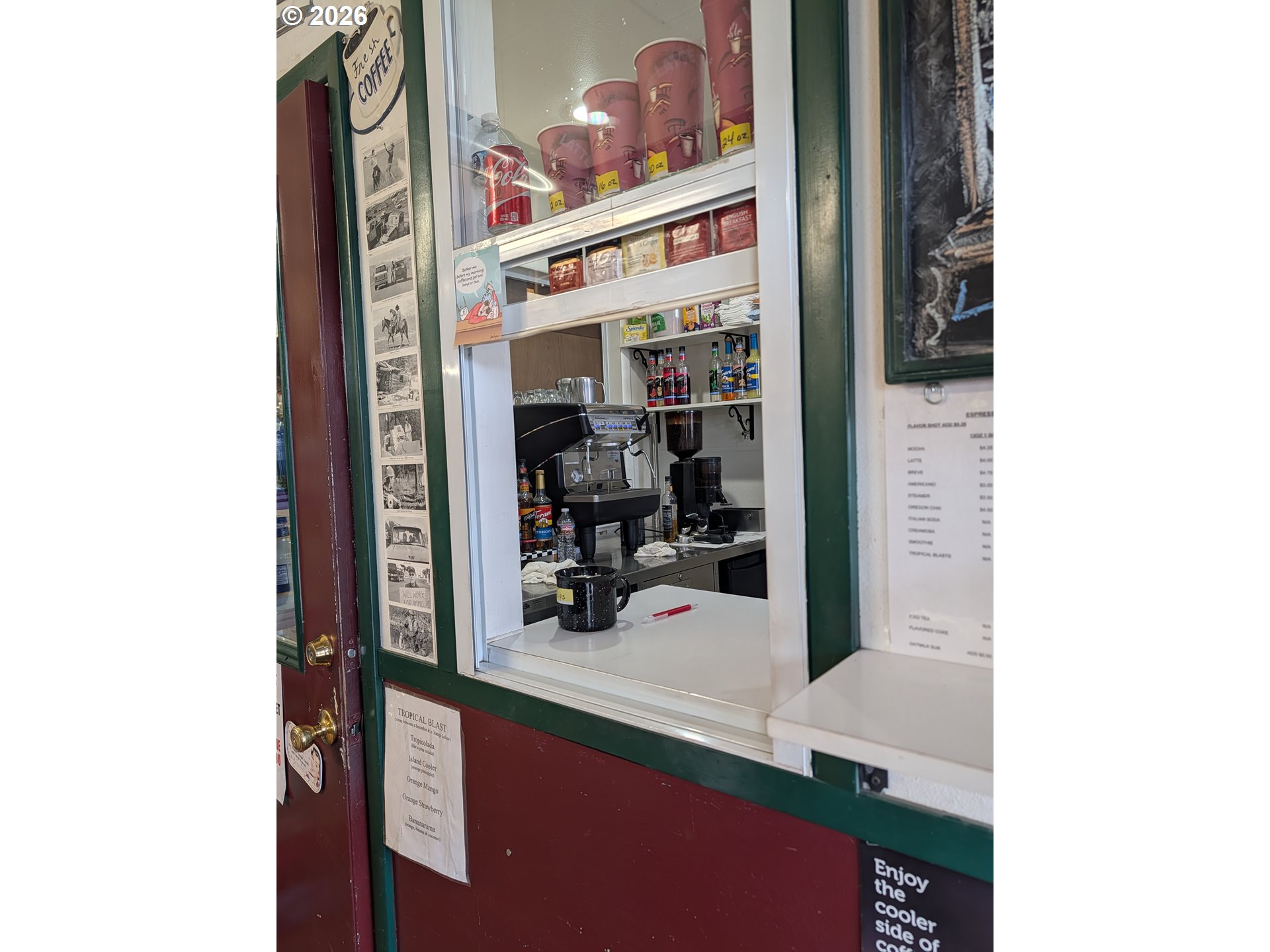 206 South Main Street Union, OR 97883 - Photo 22 of 37 a view of a living room with a door and a potted plant