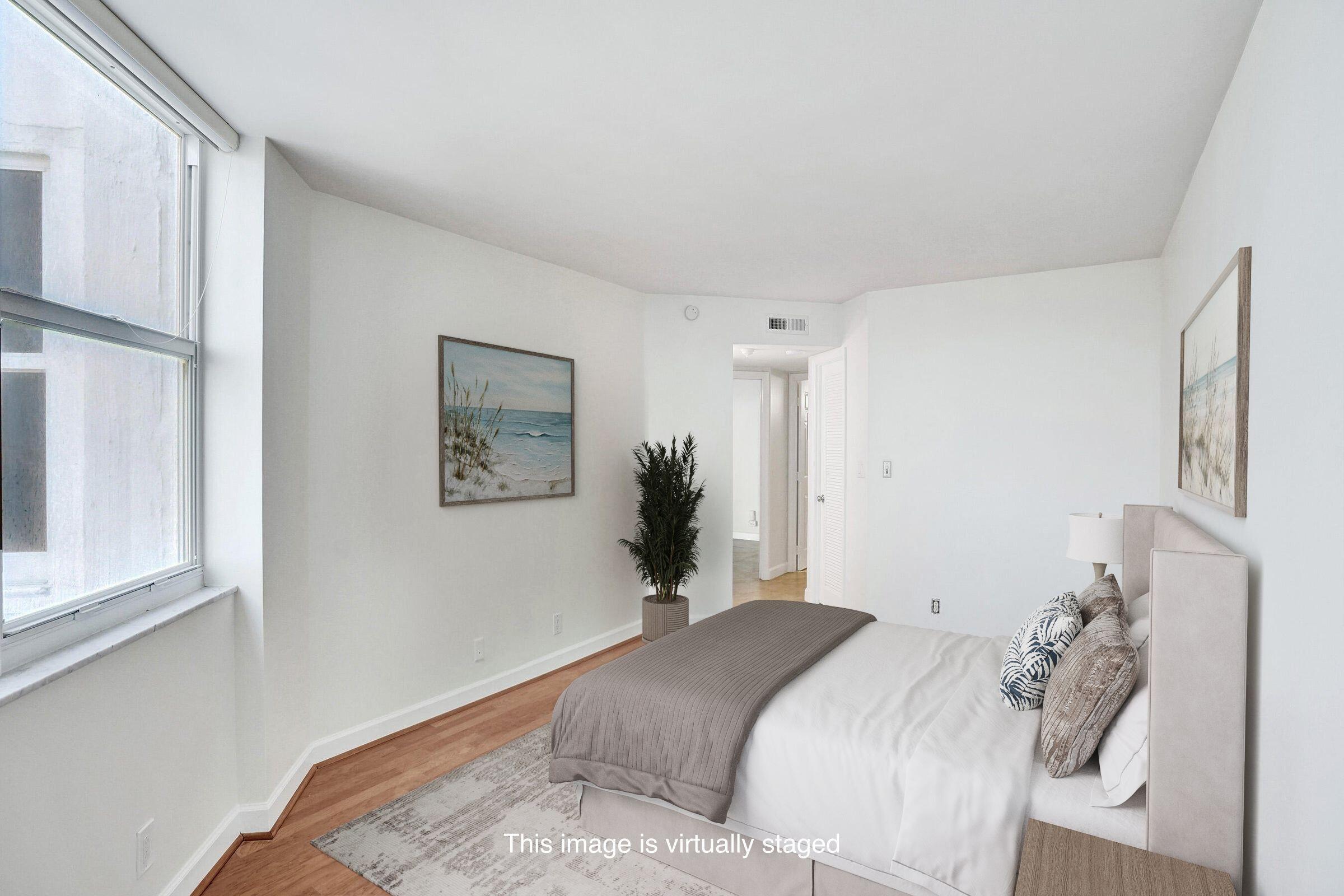 1340 South Ocean Boulevard, Unit 1503 Pompano Beach, FL 33062 - Photo 15 of 50 Virtually staged bedroom