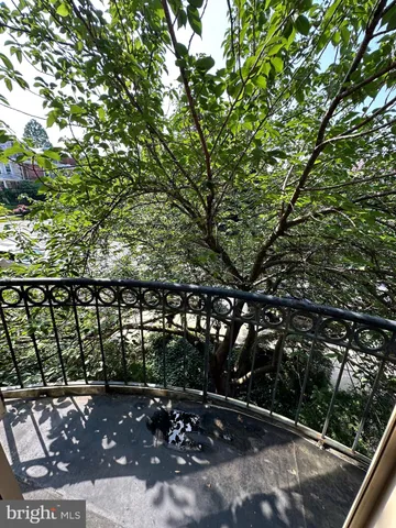 a view of a door and a window