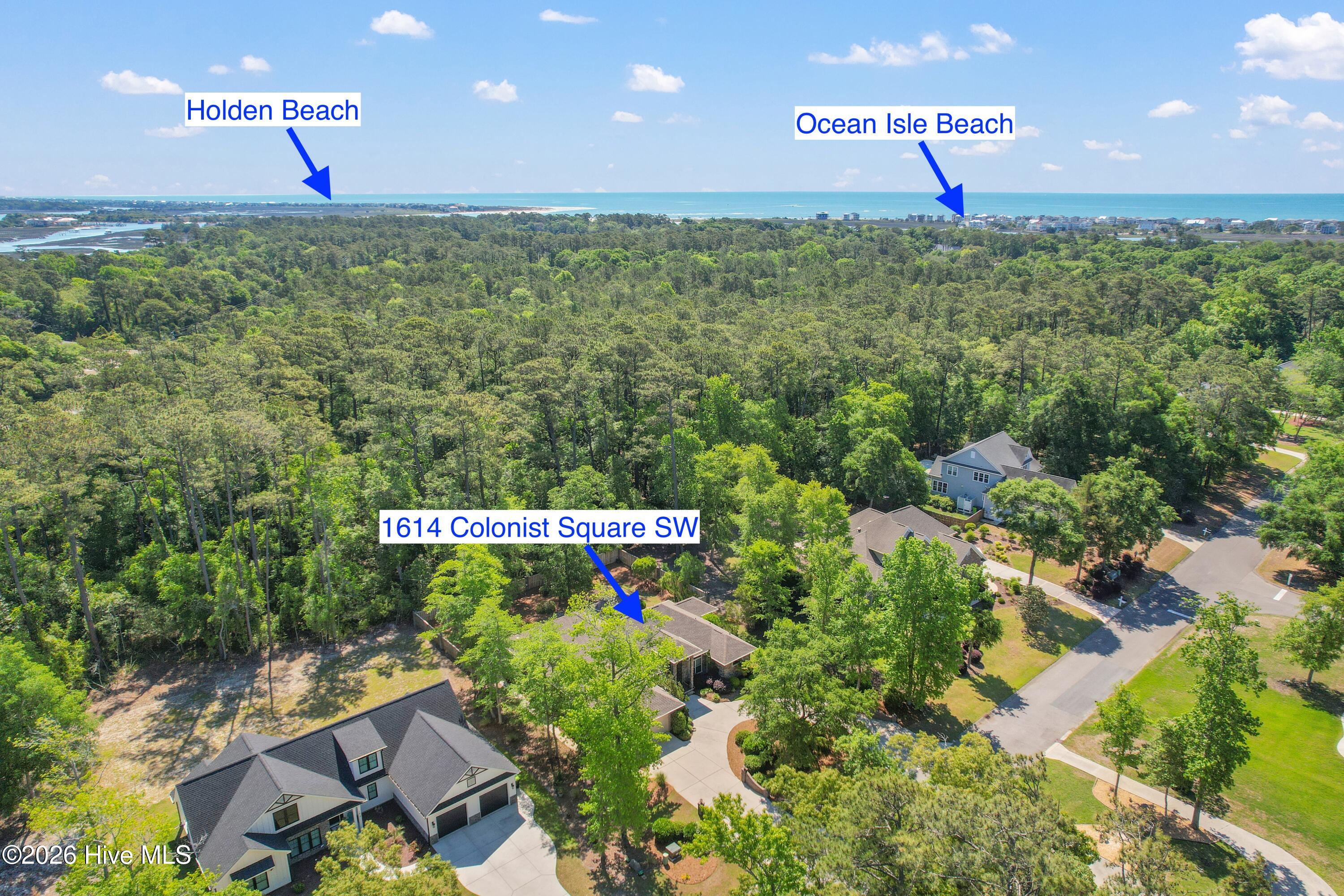 1614 Colonist Square Southwest Ocean Isle Beach, NC 28469 - Photo 57 of 63 Aerial location