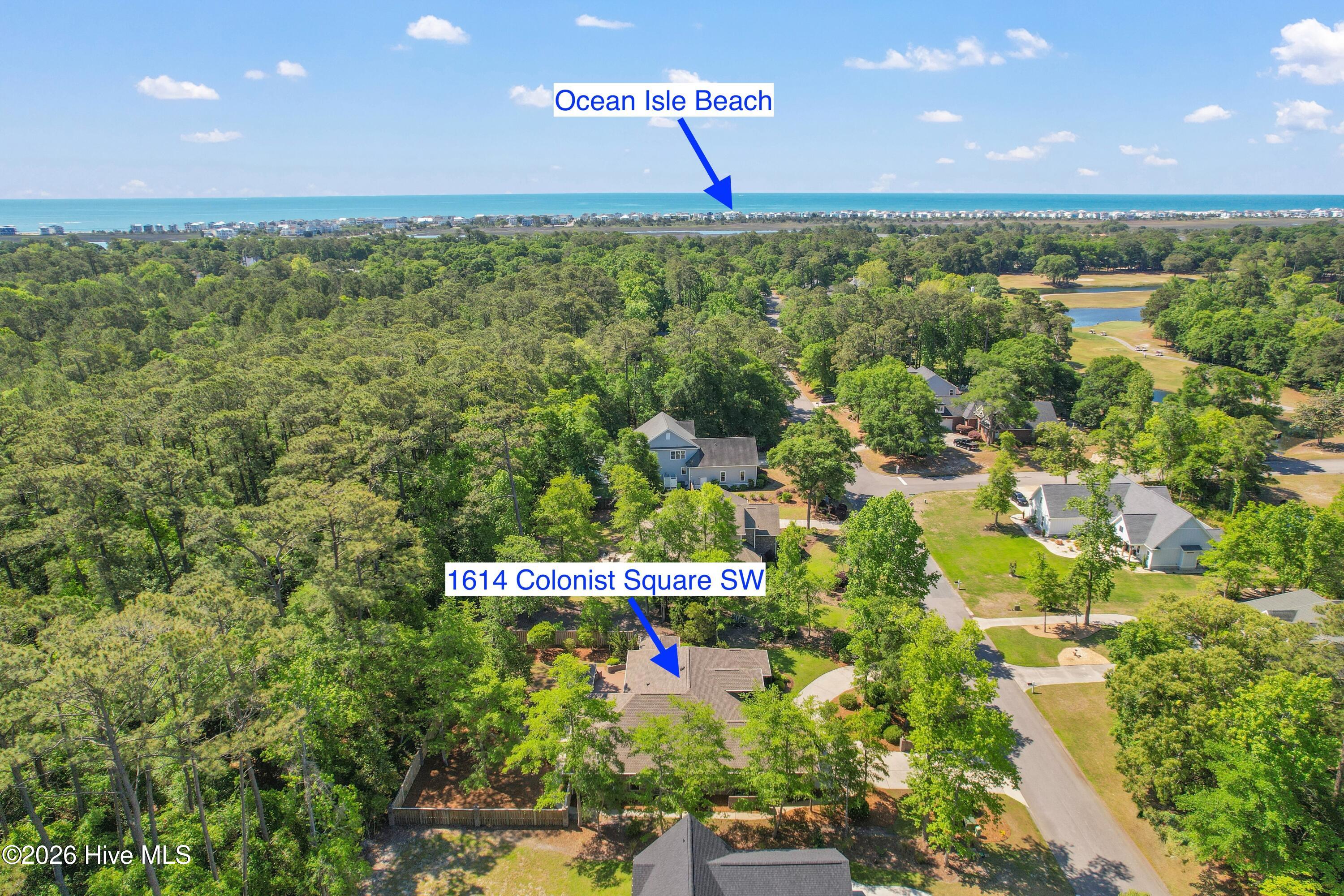 1614 Colonist Square Southwest Ocean Isle Beach, NC 28469 - Photo 58 of 63 Aerial location