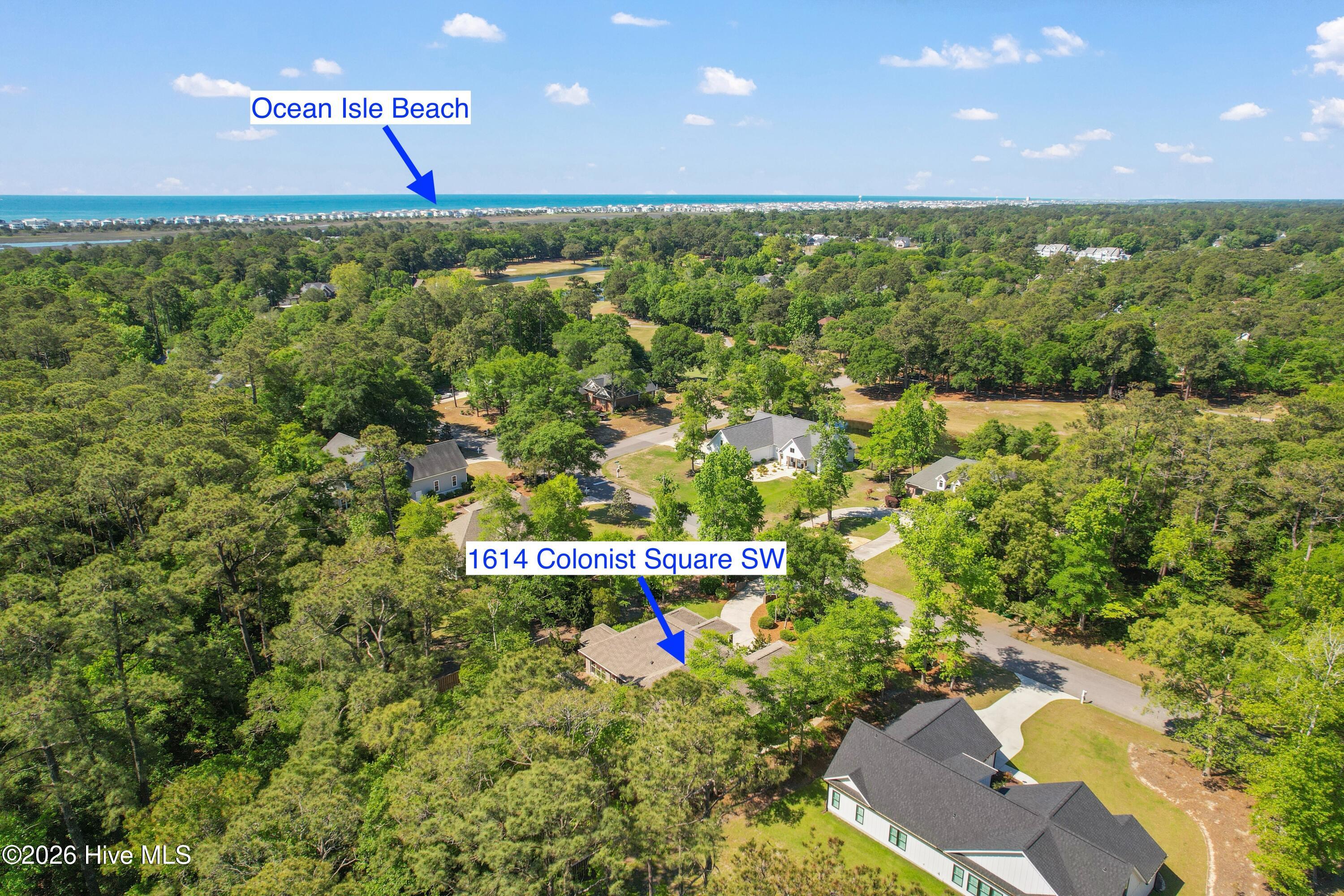 1614 Colonist Square Southwest Ocean Isle Beach, NC 28469 - Photo 59 of 63 Aerial location