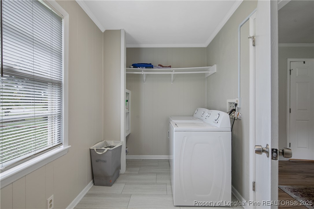 4914 Pinewood Drive Hope Mills, NC 28348 - Photo 18 of 36 a utility room with dryer and washer