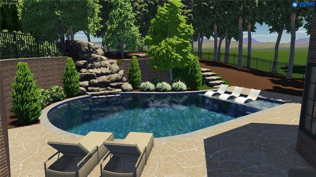 989 Middle Fork Trail Suwanee, GA 30024 - Photo 62 of 76 a view of a backyard with plants and outdoor seating