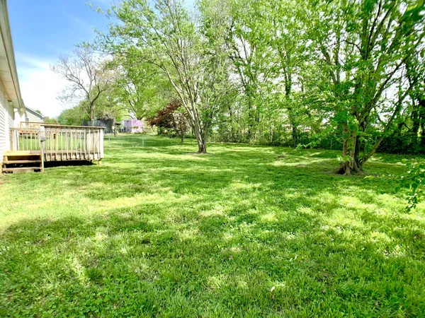 a view of an outdoor space and a yard
