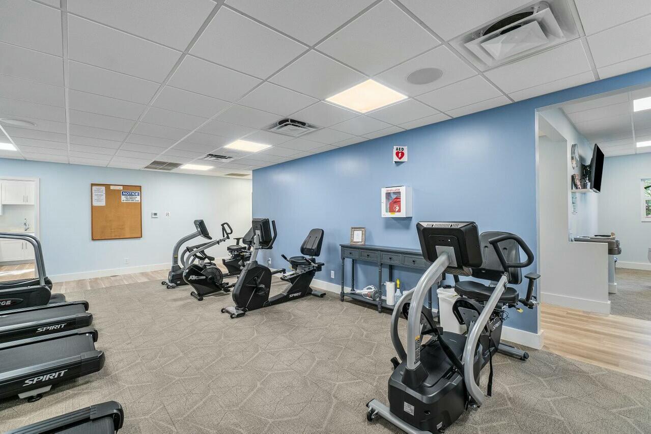 2525 Florida Boulevard, Unit 127 Delray Beach, FL 33483 - Photo 44 of 62 a view of a room with gym equipment