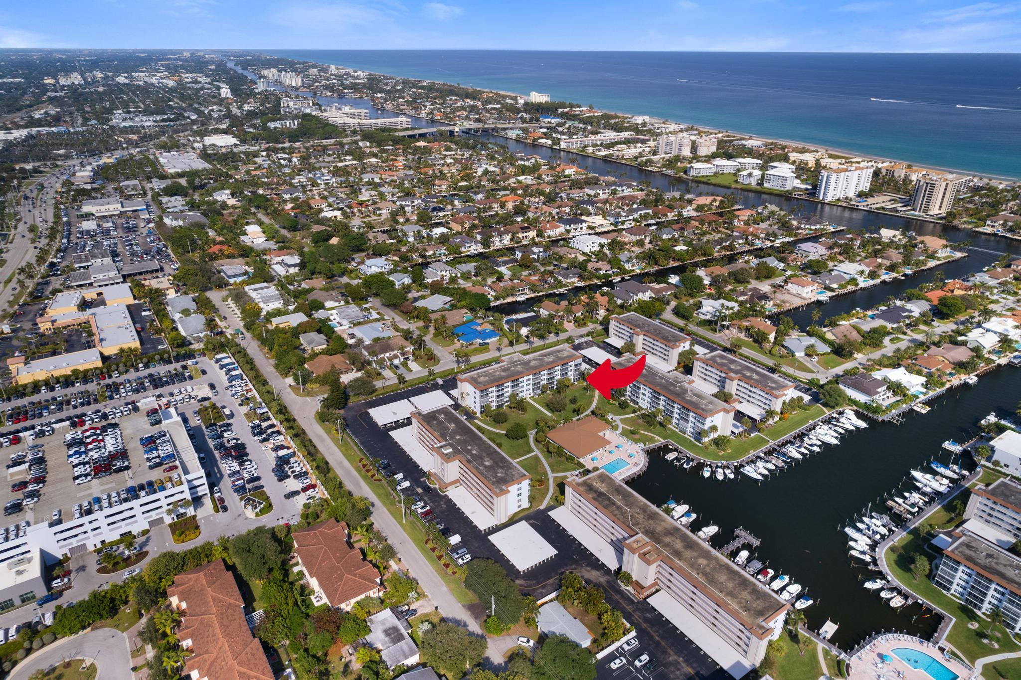 2525 Florida Boulevard, Unit 127 Delray Beach, FL 33483 - Photo 60 of 62 an aerial view of residential houses with city view