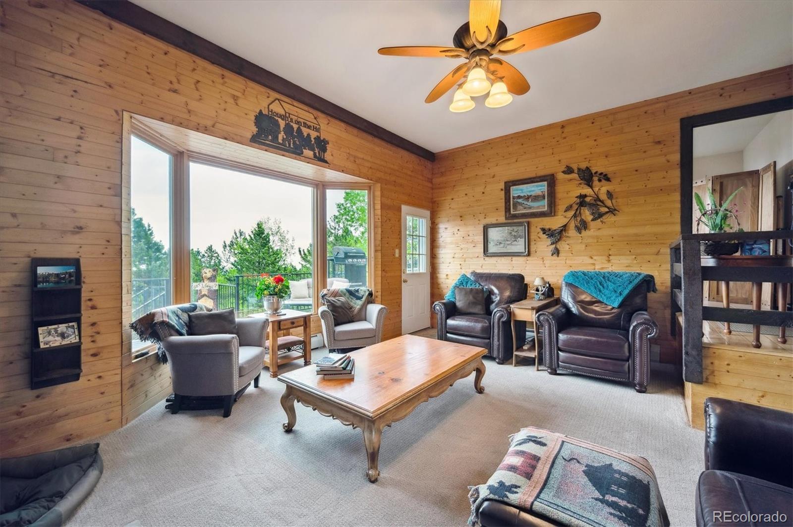 11094 Thomas Drive Conifer, CO 80433 - Photo 16 of 44 a living room with furniture and a large window