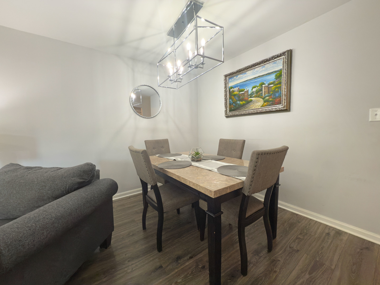 1313 Rebecca Road, Unit 118 Lombard, IL 60148 - Photo 6 of 19 a view of a dining room with furniture and wooden floor