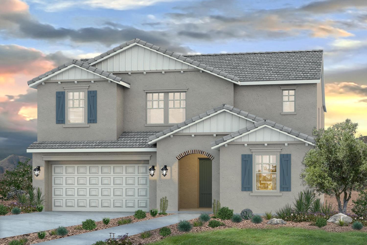 a front view of a house