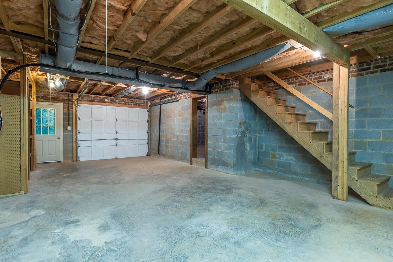 8724 Fort Macon Court Raleigh, NC 27615 - Photo 25 of 30 This unfinished 1,215 square foot basement has endless possibilities. Unfinished basement