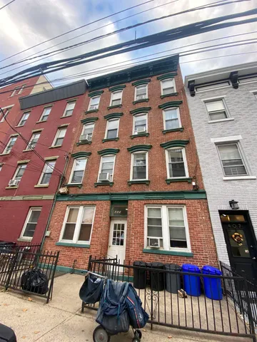 a front view of a building