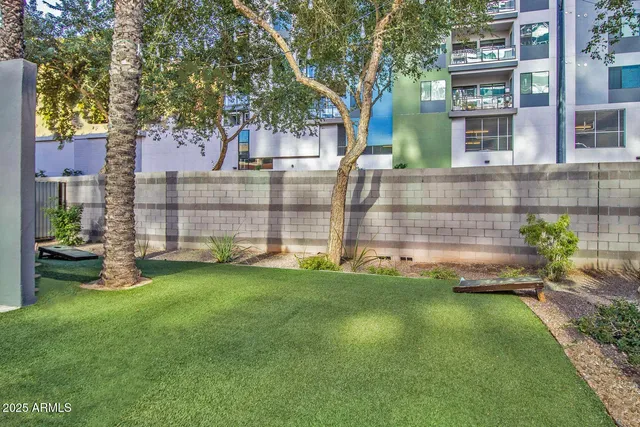 a view of a city that has tall buildings